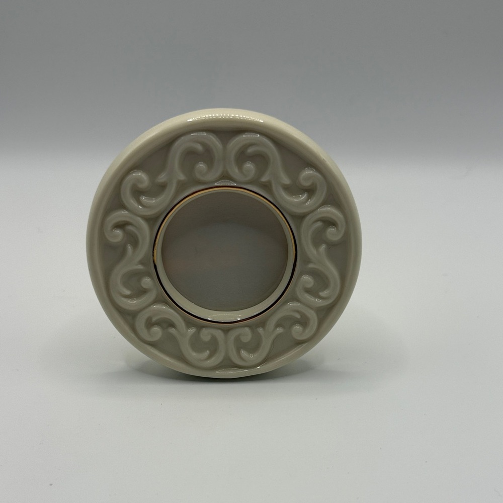 Lenox Cream Swirl Candle Holder
